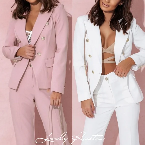 Women's Black Pants Set
